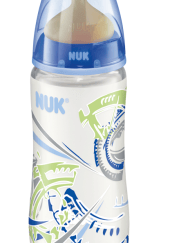 NUK FIRST CHOICE Μπιμπερό πολυπροπυλενίου (PP) 300ml Θηλή καουτσούκ μεγέθους 1 (0-6 μηνών) M (μεσαία οπή) (10.741.439)