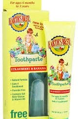 EARTH'S BEST Toothpaste Βρεφική οδοντόπαστα Mε φράουλα & μπανάνα 45gr