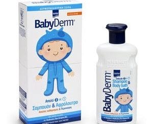 INTERMED Babyderm Απαλό 2 σε 1 Σαμπουάν & Αφρόλουτρο 300ml