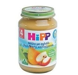 HIPP Βρεφική Φρουτόκρεμα Μήλο και Αχλάδι 190gr