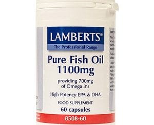 LAMBERTS Pure Fish Oil 1100mg 60Caps