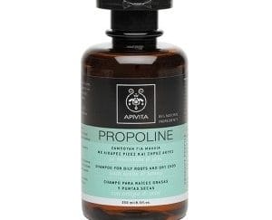 APIVITA PROPOLINE Σαμπουάν για Μαλλιά με Λιπαρές Ρίζες και Ξηρές Άκρες με Τσουκνίδα & Μέλι 250ml
