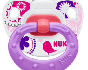 NUK Classic Happy Days σιλικόνης με κρίκο (6-18 μηνών) Μέγεθος 2 (10.735.055)
