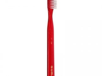 Gum Classic Regular Soft Οδοντόβουρτσα με Θήκη Προστασίας 411 - κόκκινο