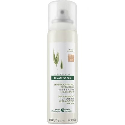 Klorane Shampoo Sec Spray Avoine Ξηρό Σαμπουάν Με Γαλάκτωμα Βρώμης για Ανοιχτά ή Σκούρα Καστανά Μαλλιά 150ml