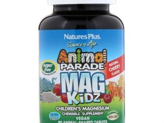 Nature's Plus Animal Parade Mag Kidz Συμπλήρωμα Διατροφής με Μαγνήσιο για Παιδιά με Γεύση Κεράσι 90 Μασώμενα Ζωάκια