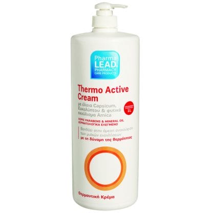 PharmaLead Θερμαντική Κρέμα Thermo Active Cream με Έλαια Cpsicum, Ευκαλύπτου & Φυτικό Εκχύλισμα Arnica 1lt