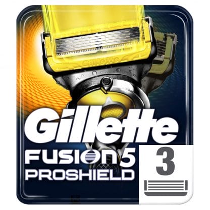 Gillette Fusion Proshield Ανταλλακτικές Κεφαλές 5 Λεπίδων 3 τεμάχια