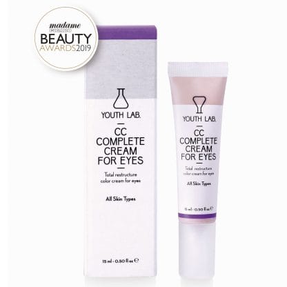 Youth Lab CC Complete Cream for Eyes All Skin Types Κρέμα Ολικής Αναδόμησης με Χρώμα για την Περιοχή των Ματιών 15ml