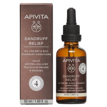Apivita Dandruff Relief Oil Λάδι Κατά της Ξηροδερμίας & της Πιτυρίδας με Σέλερι, Πρόπολη & 4 Αιθέρια Έλαια 50ml