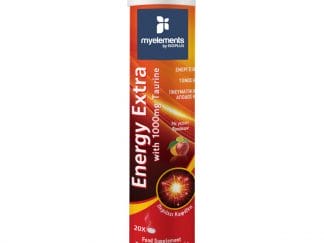 My Elements Energy Extra Συμπλήρωμα Διατροφής,Ενέργεια & Τόνωση Κατά την Διάρκεια της Ημέρας, με Γεύση Φρούτων 20 Effer.Tabs