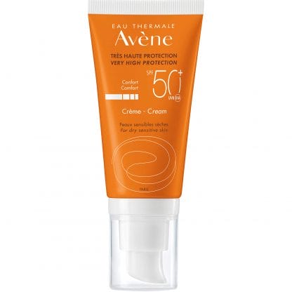 Avene Creme Comfort Spf50+ Αντηλιακή Κρέμα Προσώπου Πολύ Υψηλής Προστασίας για Ξηρή - Ευαίσθητη Επιδερμίδα 50ml