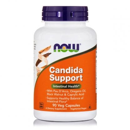 Now Foods Candida Support Δρα Ενισχυτικά ως προς την Υγιή Ισορροπία των μη Παθολογικών Εντερικών Βακτηρίων 90Vegcaps