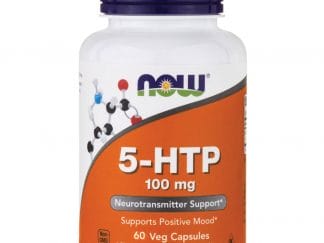Now Foods 5-HTP 100mg Συμπλήρωμα Διατροφής για την Αύξηση των Επιπέδων Σεροτονίνης στον Οργανισμό 60 VegCaps