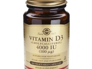Solgar Vitamin D3 4000iu 100μg Συμβάλλει στην Απορρόφηση του Ασβεστίου και του Φωσφόρου 60caps