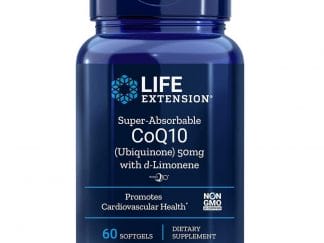 Life Extension Super-Absorbable CoQ10 D-Limonene 50mg Συμπλήρωμα με Αντιοξειδωτική Δράση για την Υγεία της Καρδιάς 60Softgel