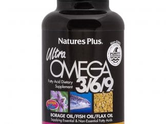 Nature's Plus Ultra Omega 3 6 9, 1200 mg Συμπλήρωμα Διατροφής με Ωμέγα 3 6 9 Λιπαρά Οξέα για Στήριξη του Καρδιαγγειακού 90caps