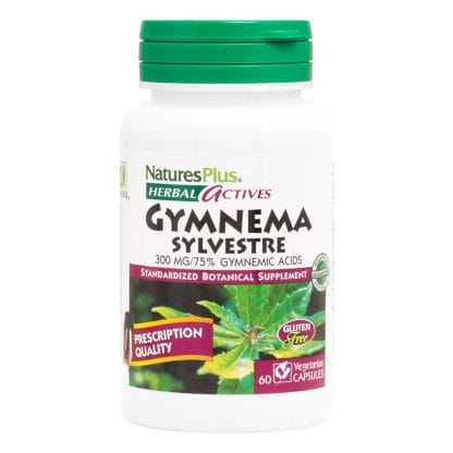 Nature's Plus Gymnema Sylvestre 300mg Συμπλήρωμα Διατροφής από το Φυτό Gymnema για τον Έλεγχο του Σακχάρου, 60 vcaps