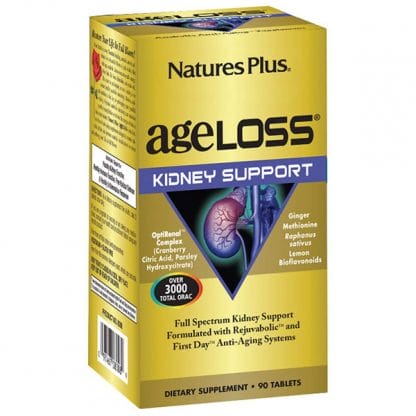 Nature's Plus Ageloss Kidney Support 90 Συμπλήρωμα Διατροφής για την Υποστήριξη των Νεφρών 90 Ταμπλέτες