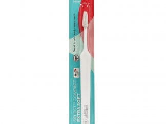 TePe Select Compact Extra Soft Οδοντόβουρτσα Πολύ Μαλακή για Αποτελεσματικό Καθαρισμό & Προστασία των Ούλων 1 Τεμάχιο - άσπρο
