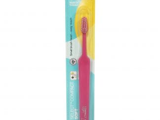 TePe Select Compact Soft Οδοντόβουρτσα Μαλακή για Αποτελεσματικό Καθαρισμό 1 Τεμάχιο - φούξια