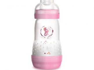 Mam Easy Start™ Anti-Colic 2+ Μηνών, Κωδ 351S Μπιμπερό Πολυπροπυλενίου με Θηλή Σιλικόνης & Σύστημα Κατά των Κολικών 260ml - Ροζ 2