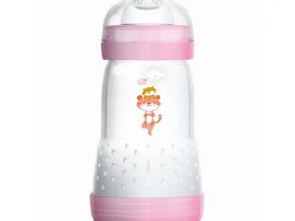 Mam Easy Start™ Anti-Colic 2+ Μηνών, Κωδ 351S Μπιμπερό Πολυπροπυλενίου με Θηλή Σιλικόνης & Σύστημα Κατά των Κολικών 260ml - Ροζ 3