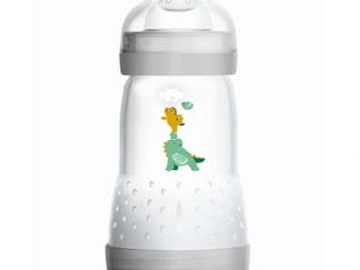 Mam Easy Start™ Anti-Colic 2+ Μηνών, Κωδ 351S Μπιμπερό Πολυπροπυλενίου με Θηλή Σιλικόνης & Σύστημα Κατά των Κολικών 260ml - Γκρι 2
