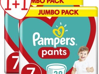 Pampers Πακέτο Προσφοράς Pants Jumbo Pack Νο7 (17+kg) 2x38 πάνες 1+1 Δώρο