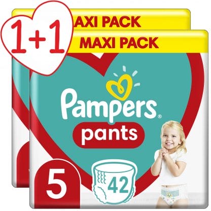 Pampers Πακέτο Προσφοράς Pants Maxi Pack Νο5 (12-17kg) 2x42 πάνες 1+1 Δώρο