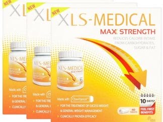 XLS Medical Max Strength για Έλεγχο του Σωματικού Βάρους & Πρόληψη & Αγωγή Κατά της Παχυσαρκίας 40 Δισκία 2+1 ΔΩΡΟ 120 Δισκία
