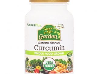 Natures Plus Certified Organic Garden Curcumin Συμπλήρωμα Διατροφής με Οργανική Κουρκουµίνη Μέγιστης Απορρόφησης 400mg 30caps