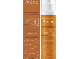 Avene Eau Thermale Cleanance Solaire Tinted SPF50+ Αντηλιακό Γαλάκτωμα Με Χρώμα Για Λιπαρή & Με Τάση Ακμής Επιδερμίδα 50ml