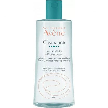 Avene Cleanance Eau Micellaire Νερό Micellaire για τον Καθαρισμό Προσώπου & Ματιών Χωρίς Ξέπλυμα 400ml