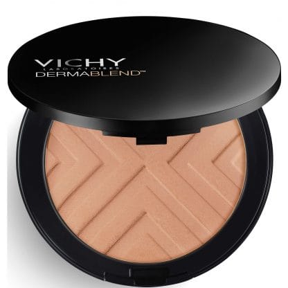 Vichy Dermablend Covermatte Make-Up Spf 25 Υψηλή Κάλυψη σε Μορφή Πούδρας για Λιπαρές Επιδερμίδες με Τάση Ακμής 9.5gr - 45 gold
