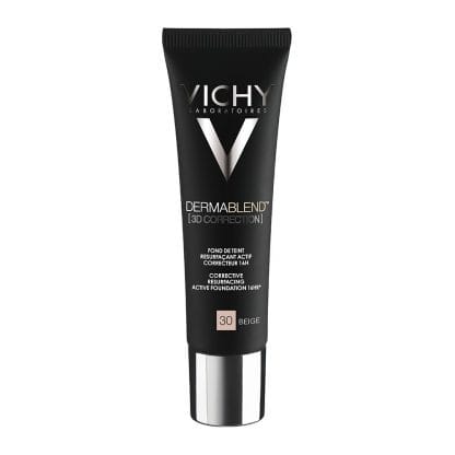 Vichy Dermablend 3D Make Up Ενεργής Διόρθωσης 16 Ωρών Υψηλής Κάλυψης για την Άμεση Διόρθωση του Χρωματικού Τόνου 30ml - 30 Beige