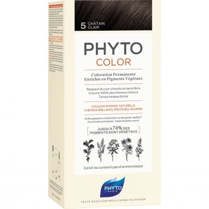 Phyto PhytoColor Coloration Permanente η No1 Μόνιμη Βαφή Μαλλιών Χωρίς Χρωστικές Ουσίες & Αμμωνία - 5 Καστανό Ανοιχτό