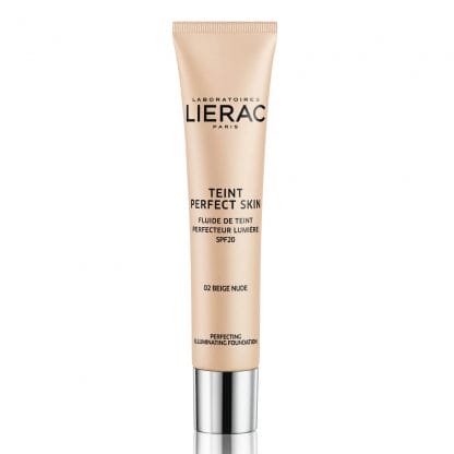 Lierac Teint Perfect Skin Perfecting Illuminating Fluid Spf20 Dermo-Make Up Διορθωτικό Υγρό Make Up για Φυσικό Αποτέλεσμα 30ml - 02 Nude Beige