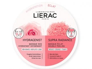 Lierac Duo Masks Hydragenist Masque SOS Hydratant Oxygenant & Supra Radiance Masque Eclat Double Peeling 2x6ml