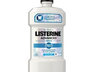 Listerine Advanced White Στοματικό Διάλυμα Πολλαπλής Προστασίας για πιο Λευκά Δόντια 500ml