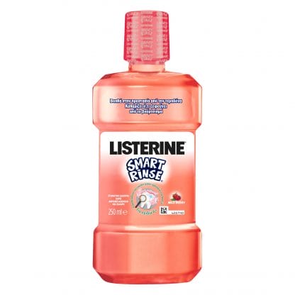 Listerine Smart Rinse Berry Φθοριούχο Στοματικό Διάλυμα για Παιδιά 250ml