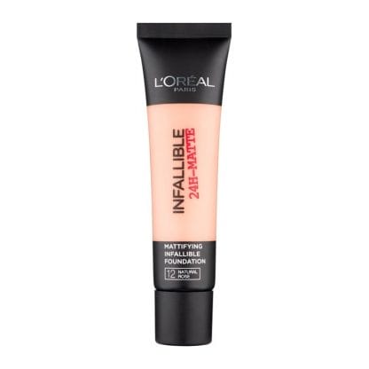 L'oreal Paris Infallible 24h Matte Foundation για Τέλεια Κάλυψη 35ml - Natural Rose