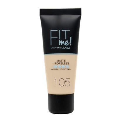Maybelline Fit Me Matte + Poreless Foundation Ταυτίζεται Τέλεια με την Επιδερμίδα 30ml - Ivory