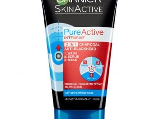 Garnier Pure Active Intensive Charcoal Mask Μάσκα Καθαρισμού 3 σε 1 με Ενεργό Άνθρακα Κατά των Ατελειών 150ml