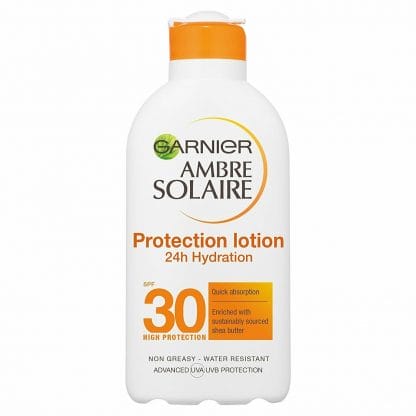 Garnier Ambre Solaire Protection Lotion 24h Hydration Spf30 Υψηλή Αντηλιακή Προστασία για Ενυδάτωση που Διαρκεί 200ml