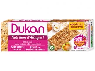 Dukan Nutrition d' Attaque Biscuits Aux Eclats de Noisettes Μπισκότα Βρώμης με Γεύση Φουντούκι 18 Τεμάχια