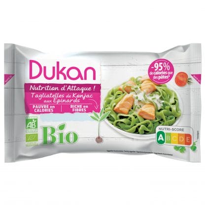 Dukan Nutrition d' Attaque Tagliatelles de Konjac aux Epinards Konjac Ταλιατέλες με Σπανάκι 340 gr