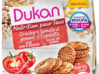 Dukan Nutrition Pour Tous Crackers Tomate et Piment d'Espelette Κράκερς Βρώμης με Τομάτα και Πιπεριά 100gr