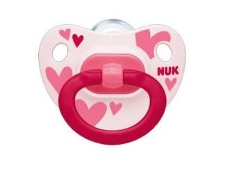 Nuk Happy Days Ορθοδοντική Πιπίλα Σιλικόνης 1 τεμάχιο - 18-36 Μηνών Ροζ