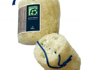 Lifoplus Loofah Natural Ακατέργαστη Λούφα Μικρή 15cm με Κορδόνι 1 Τεμάχιο